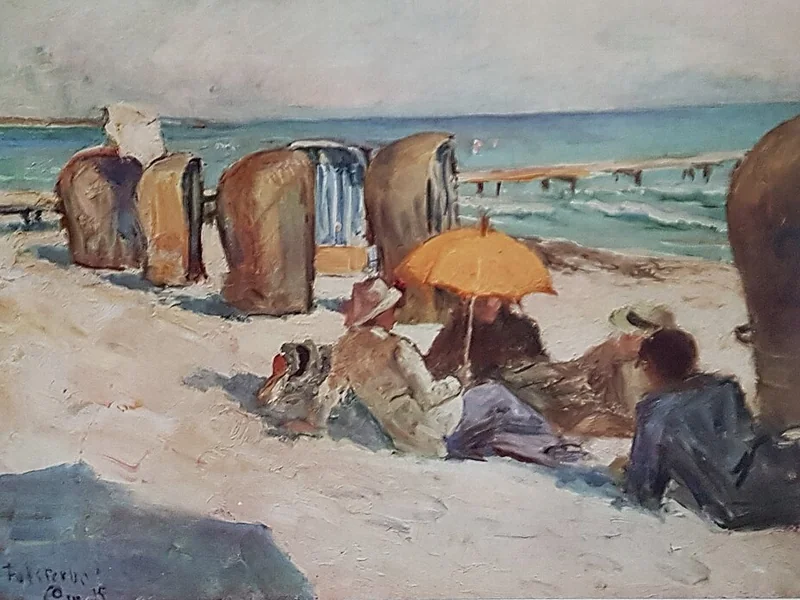 1845-Gustaf Olof Cederström - La spiaggia di Falsterb